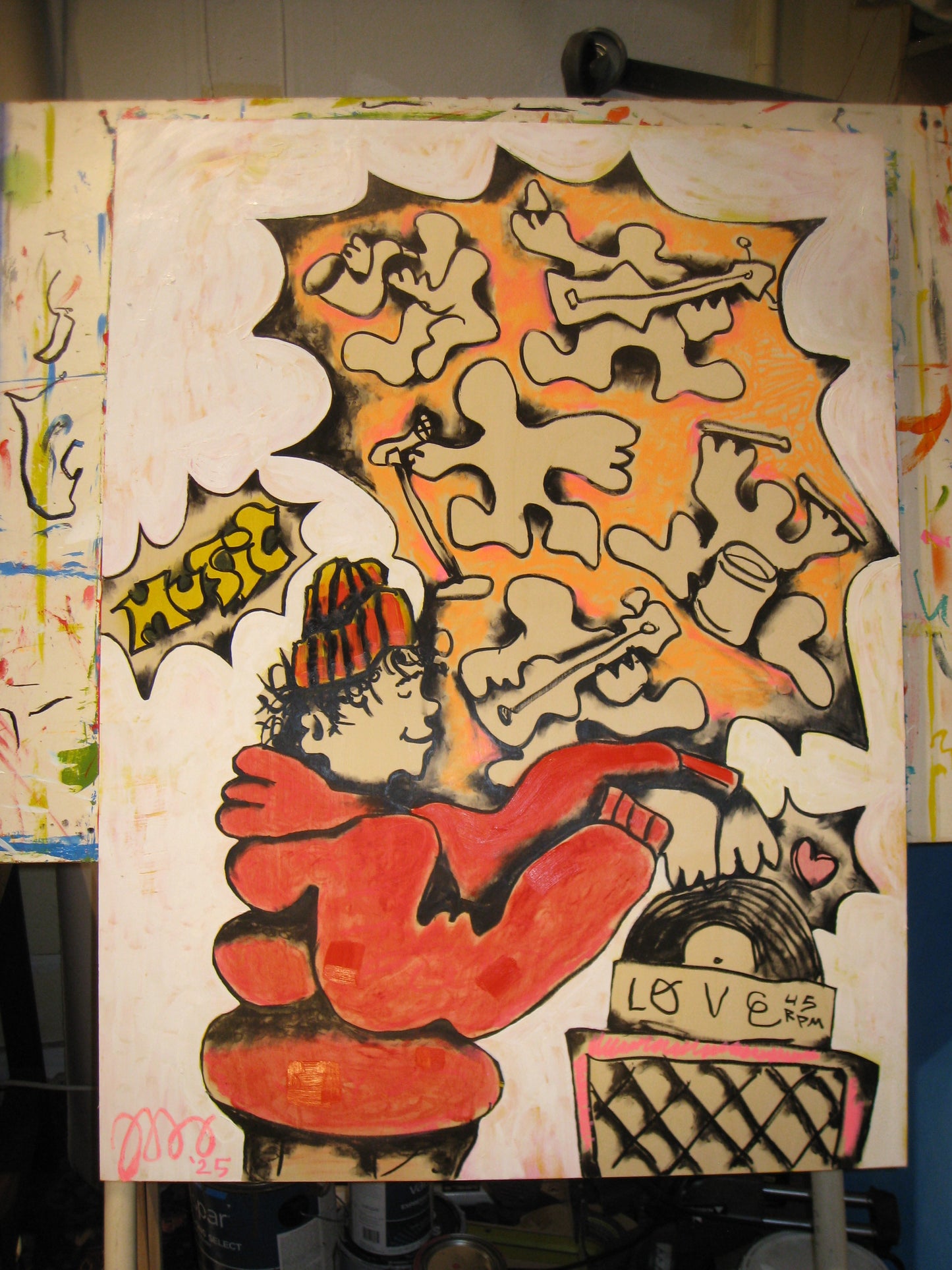 HOW TO BE A DJ PAINTING