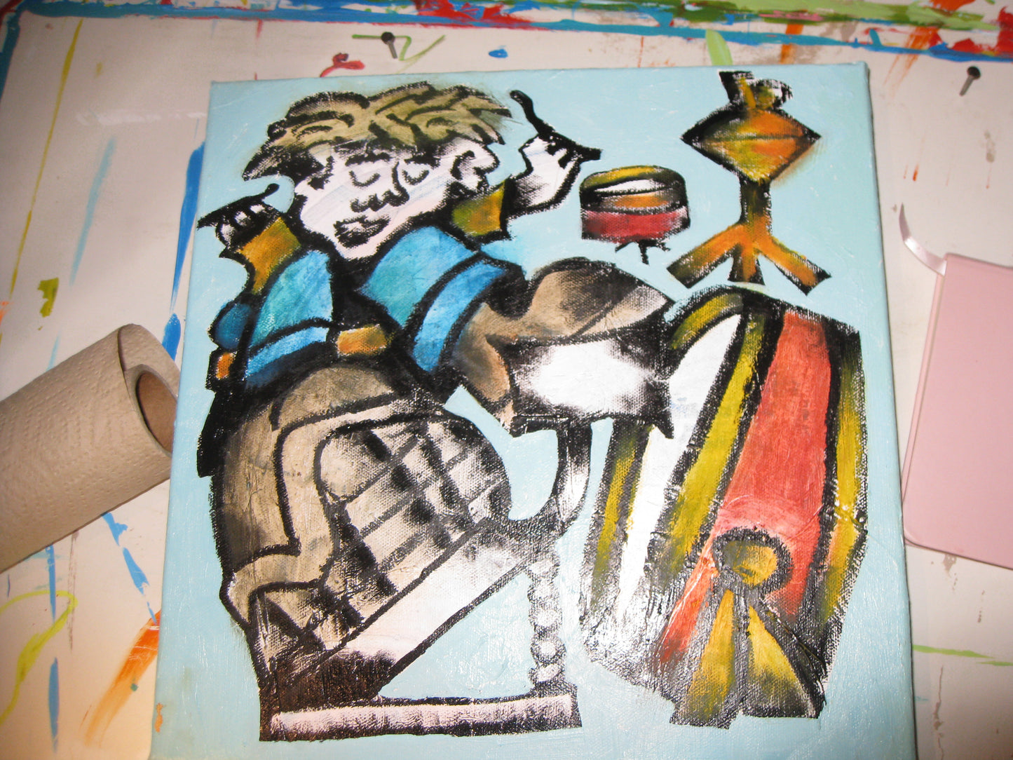 DRUMMER PAINTING